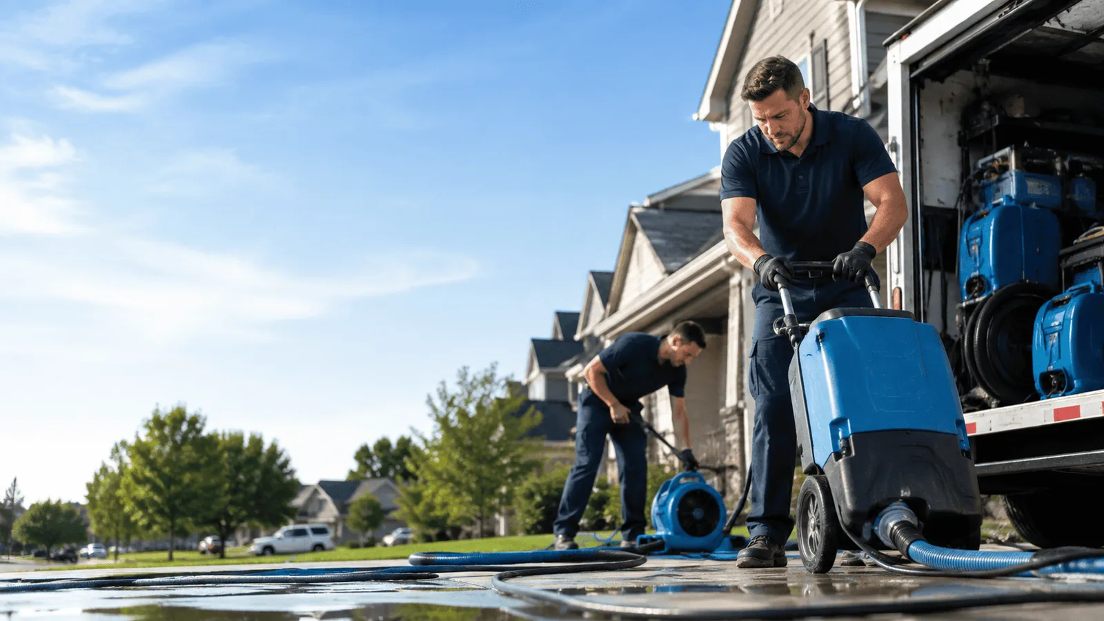 Dehumidification being performed in Liberty Center, IN